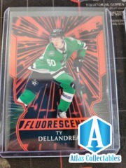 2020-21 UD S2 Ty Dellandrea Rookie RC Fluorescence RED