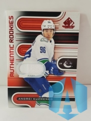 2022-23 SP Game Used Red Authentic Rookies Jersey Andrei Kuzmenko #202