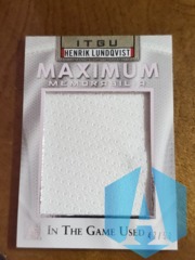 2015-16 ITGU Maximum Memorabilia Silver #MMH-L1 Henrik Lundqvist 47/50