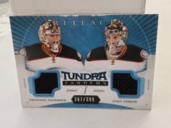 2015-16 UD Artifacts Tundra Tandems Jerseys #TT-GA Anderson Gibson 267/399 *see pic**