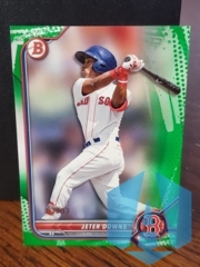 2022 Bowman Green Parallel #BP-116 Jeter Downs 02/99 Red Sox