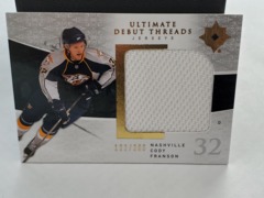 2009-10 Upper Deck Ultimate Debut Threads #UDT-CF Cody Franson 122/200 Rookie Jersey