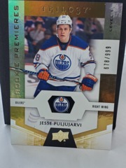 2016-17 Upper Deck Trilogy Premieres Level 1 RC 678/999 Jesse Puljujarvi #54 Rookie