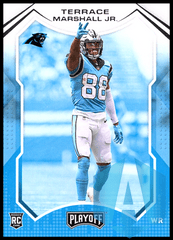 TERRACE MARSHALL JR 2021 Panini PLAYOFF Football SILVER Prizm #220 Panthers