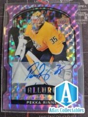 2020-21 Allure Pekka Rinne #4 Purple Diamond /10 Auto Die Cut