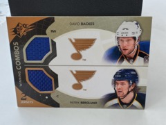 2010-11 Upper Deck SPx David Backes Patrik Berglund Winning Combos 2 Jerseys #WC-BB