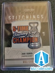 2009-10 O-Pee-Chee Premier Stitchings /199 Jari Kurri #PS-JK HOF