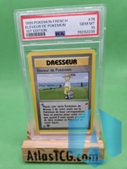 Pokemon Breeder 76/102 1st Edition Base PSA 10 1999 FRENCH