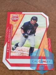 2021 Elite Extra Edition Cal Conley #126 Prime Numbers Die-Cut SSP 18/85 ATL Braves