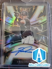 2020 Panini Select Sparks Signatures Holo Prizm /99 Zack Collins Rookie Auto