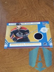 2003-04 Pacific Prism Game-Worn Jersey 055/685 Brendan Morrison #148