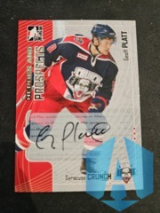 2005-06 ITG Heroes and Prospects Auto Geoff Platt #A-GPL Rookie Auto RC