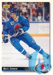 Mats Sundin 1992-93 Upper Deck #121 Nordiques