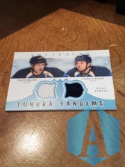 2012-13 Artifacts Tundra Tandems Dual Jerseys Blue David Backes Chris Stewart #TT-BS