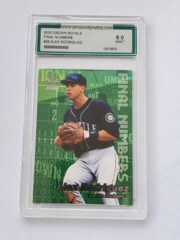 2000 Crown Royale Final Numbers #23 Alex Rodriguez AGS 9.0 MINT 1431603