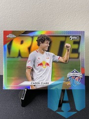 2021 Topps Chrome MLS Caden Clark RC Celebration FC #CFC-22 Red Bulls