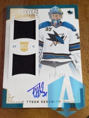2012-13 Panini Anthology Treasures 673/699 Tyson Sexsmith #140 Rookie Auto Dual Jerseys