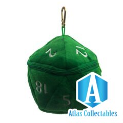 D20 Plush Dice Bag - GREEN