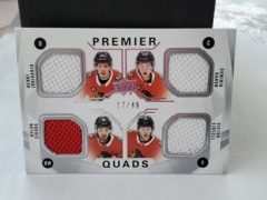 2018-19 Upper Deck Premier Quad Jerseys #PQ-CB Sikura Jokiharju Ejdsell Kahun 17/49