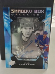 2018-19 SPx Shadow Box Rookies Silver #49 Lias Andersson 039/198 RC Auto
