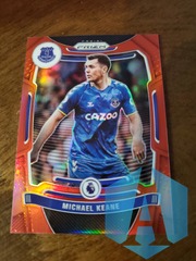 2021-22 Panini Prizm Premier League Red Prizm 151/199 Michael Keane #95