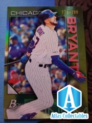 2020 Bowman Platinum Kris Bryant Parallel 275/299 #36 Chicago Cubs