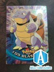 1999 Topps HOLO FOIL Pokemon #09 Blastoise TV Animation