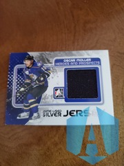 2010-11 Heroes and Prospects Game-Used Silver Jersey Oscar Moller M-35