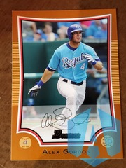 2009 BOWMAN ALEX GORDON #134 ROYALS ORANGE 160/250