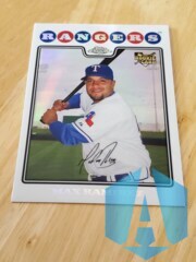 2008 Topps Chrome Rookie RC #CHR44 Max Ramirez Texas Rangers