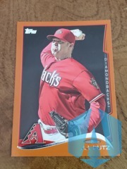 2014 Topps J.J. Putz #402 Orange Parallel Arizona Diamondbacks