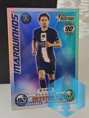 2022-23 Topps Heritage Match Attax #479 Marquinhos Silver Foil