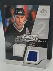 2008-09 SP Game Used Edition Authentic Fabrics Dual Jerseys Bernie Nicholls #AF-BN