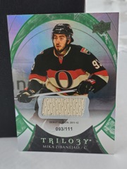 2015-16 Trilogy Rainbow Foil Green Jersey 093/111 Mika Zibanejad #61 Senators