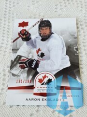2014 Upper Deck Team Canada Juniors Exclusives 195/199 Aaron Ekblad #98 Rookie