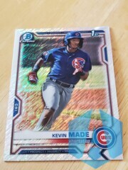 2021 Bowman Chrome 1st Kevin Made #BCP-153 Shimmer Cubs