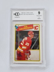 1988-89 O-Pee-Chee #16 Joe Nieuwendyk BCCG 9 Near Mint or Better 0002320127