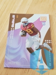 2022 Panini Chronicles Draft Status GOLD #18 Breece Hall Rookie Iowa State Cyclones