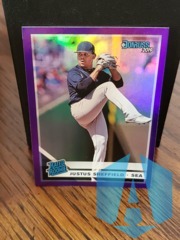 2019 Donruss Holo Purple #42 Justus Sheffield