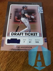 2021 Panini Contenders TIM ANDERSON - Draft Ticket - Blue Foil 054/149 RC SP