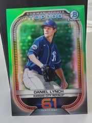 2021 Bowman Chrome Scouts Top 100 Green 58/99 Daniel Lynch #BTP-61