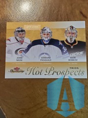 2013-14 Fleer Showcase #125 John Muse/Edward Pasquale/Igor Bobkov RC 308/399