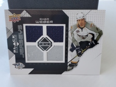 2008-09 Upper Deck Black Diamond Quad Jerseys Shea Weber #BDJ-SW Pedators