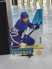 2020-21 UD Synergy Exceptional Futures Gold #EFS-NR Nick Robertson 254/449 Clear Cut