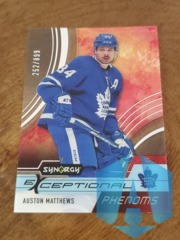 2021-22 UD Synergy Exceptional Phenoms #EP-AM Auston Matthews Clear 252/899