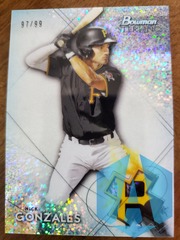 2021 Bowman Sterling Prospects Speckle 97/99 Nick Gonzales #BSP-16