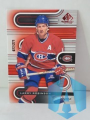 2022-23 SP Game Used Red #146 Larry Robinson 077/271 Montreal Canadiens