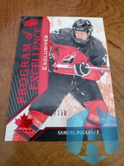 2019-20 UD Program Of Excellence Exclusives 082/150 Samuel Poulin #140 Penguins