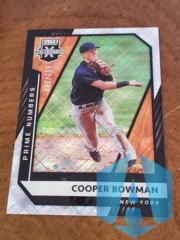 2021 Panini Elite Extra Edition Cooper Bowman #122 Prime Numbers 081/205