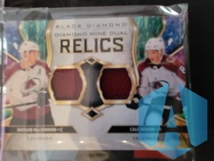 20-21 UD Black Diamond Nathan MacKinnon / Cale Makar Diamond Mine Dual Relics